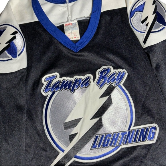 Vintage 90s CCM Tampa Bay Lightning Hockey Jersey - Picture 4 of 5